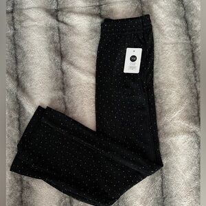 Black and Silver Shimmering Pants